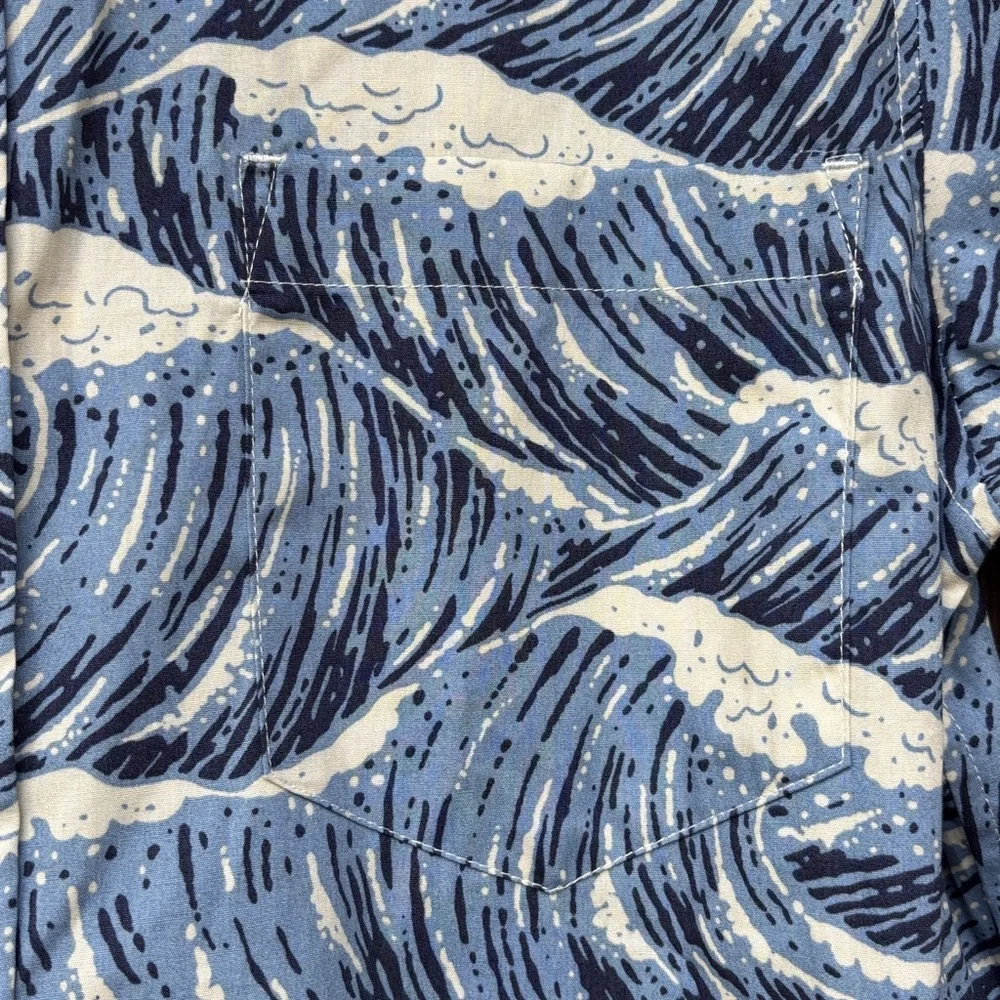 Cooke Street Ocean Wave Print Shirt - Picture 4 of 12